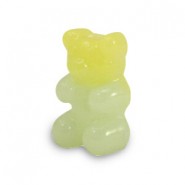 Resin gummy bear kraal 17mm Greenish yellow